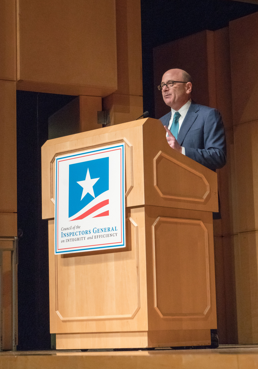 (NSA IG Robert P. Storch co-hosted CIGIE’s awards ceremony. Photo courtesy: CIGIE.)